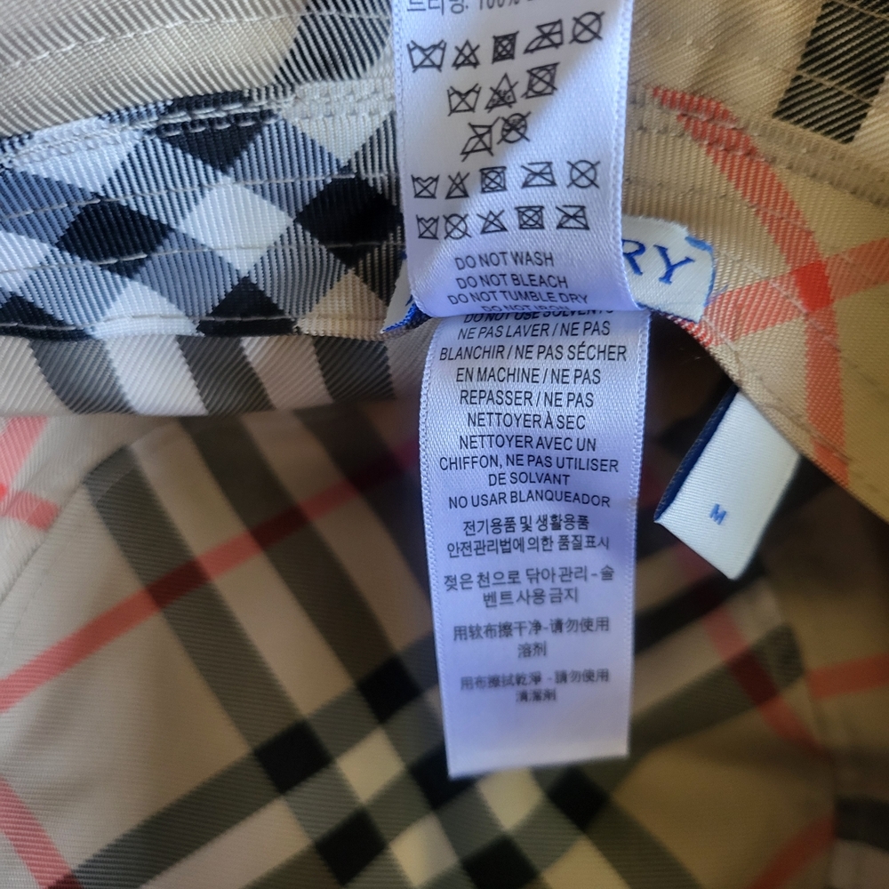 Burberry Check Ekd Bucket Hat..Lightly Used. - image 7